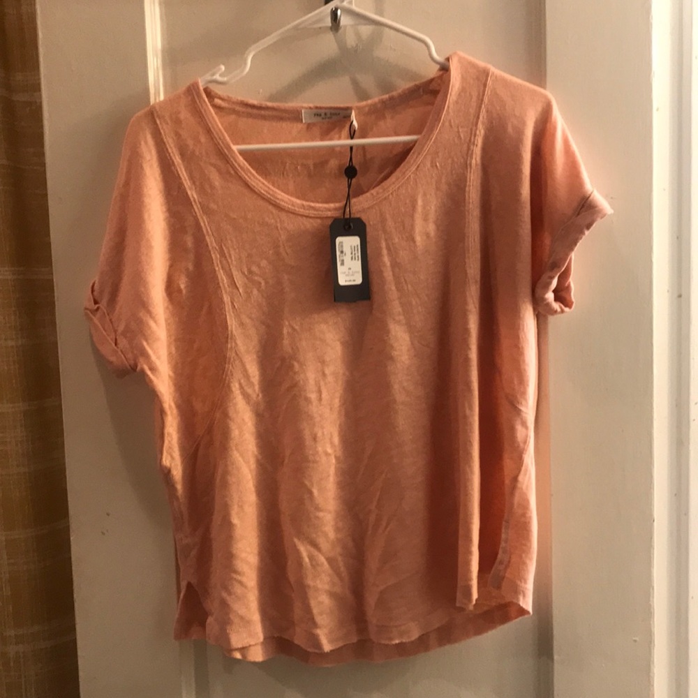 Rag & Bone- Pink Rose T-Shirt